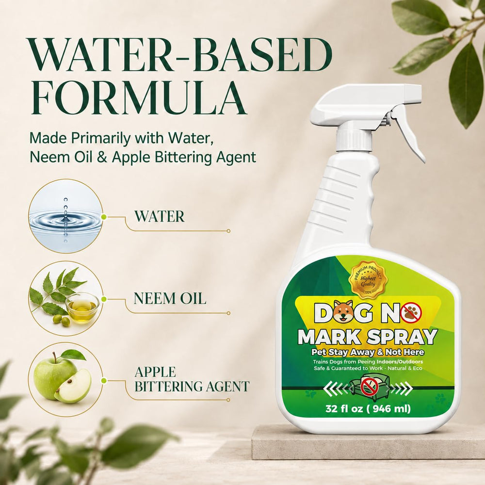 Oycevila dog training spray shown from the side.