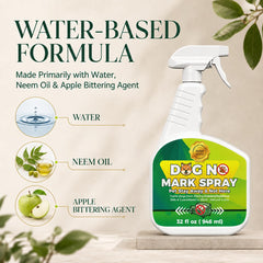 Oycevila dog training spray shown from the side.