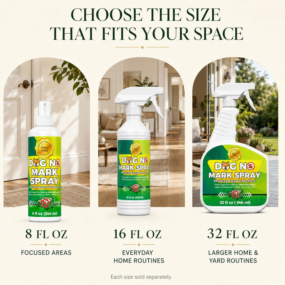 Oycevila dog training spray shown in a dog training setting.