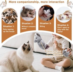 oyeftp Cat Wrestling Glove used for interactive play with a cat.