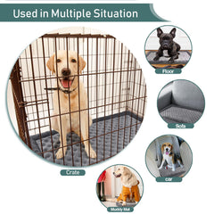 PAGGED dog crate pad showing its orthopedic memory foam cushioning.