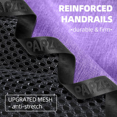 PAPZER cat carrier close-up highlighting the breathable mesh panels.
