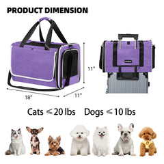 PAPZER cat carrier showing the top entry for placing a pet inside.
