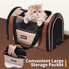 PAPZER small pet carrier close-up showing the breathable mesh panels.