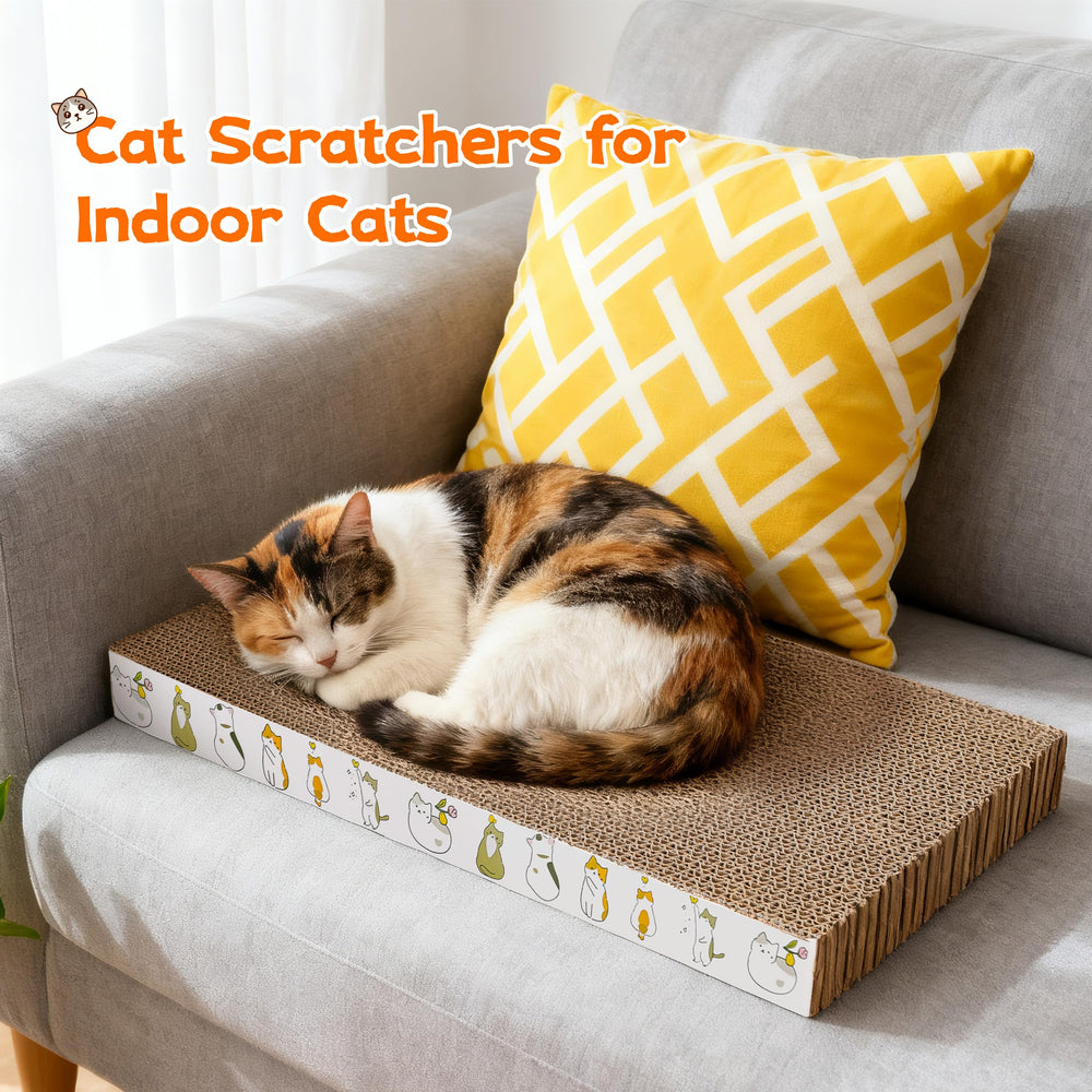 PatiencET Cat Scratching Board four-pack shown together.