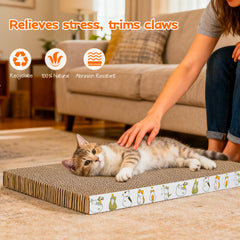PatiencET Cat Scratching Board shown from the reverse side.