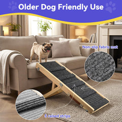 Pawaboo dog ramp folded for compact storage between uses.