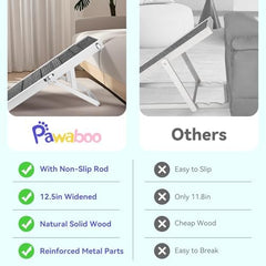 Pawaboo dog ramp side handles shown for carrying.