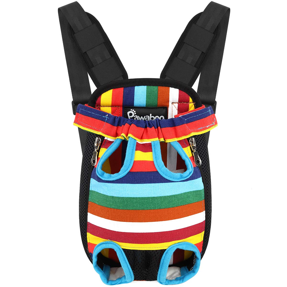 Pawaboo pet carrier backpack shown from the front.