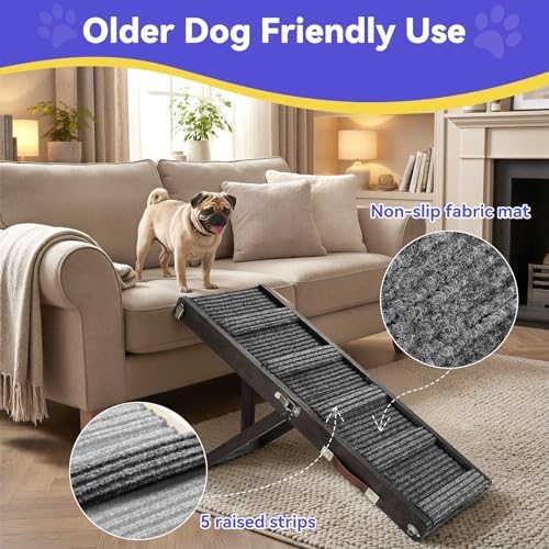 Pawaboo small dog ramp metal safety buckle securing the frame.