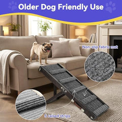 Pawaboo small dog ramp metal safety buckle securing the frame.