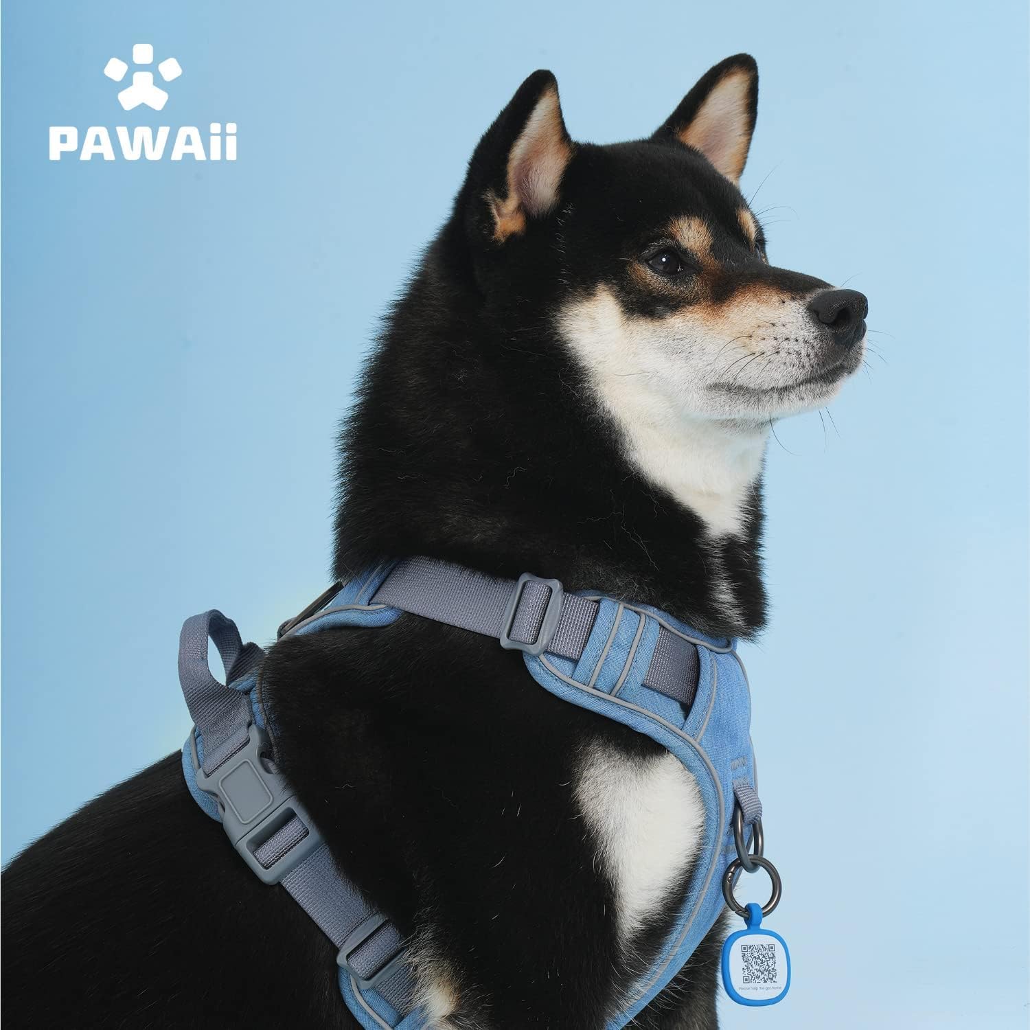 Pawaii no-pull dog harness adjustable strap detail.