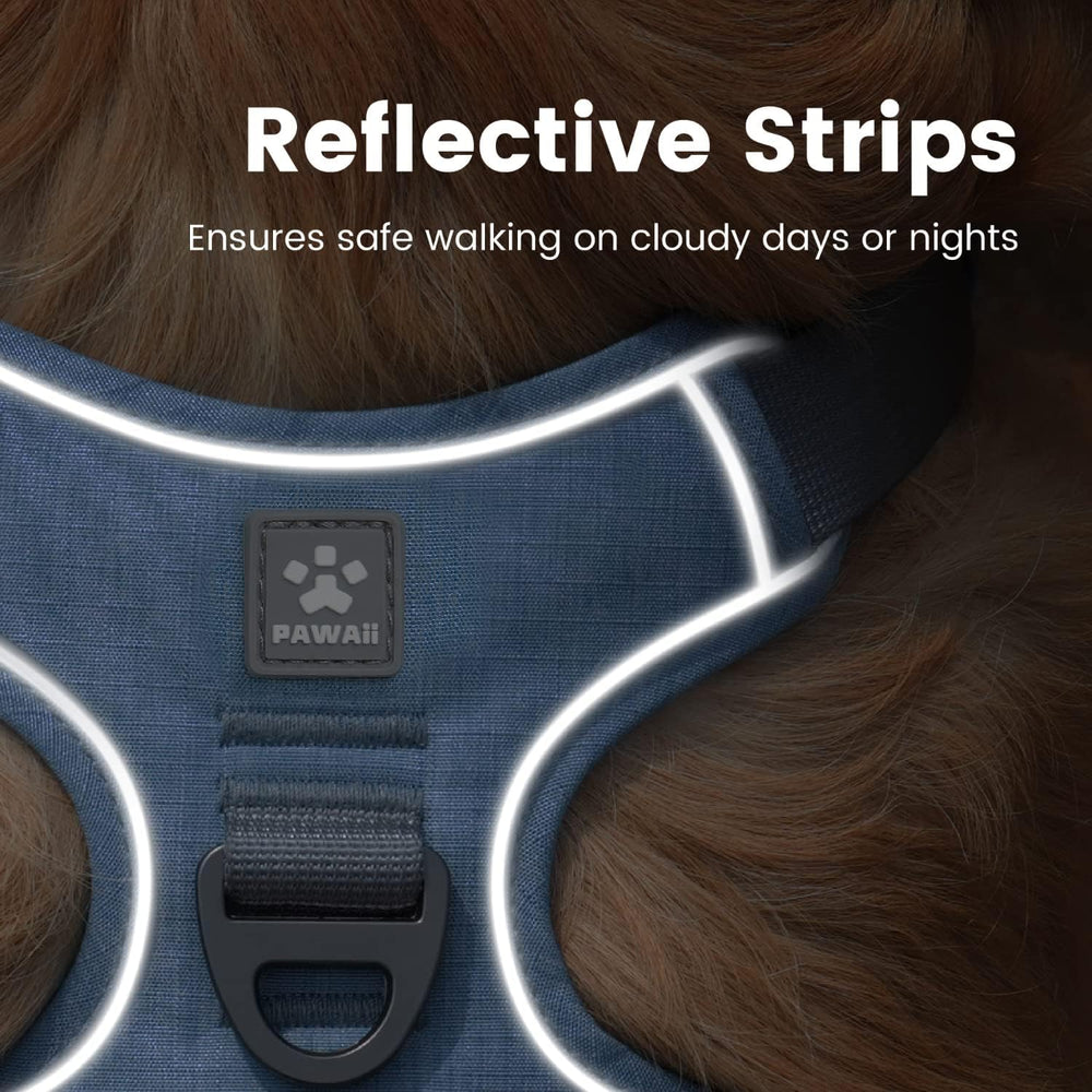 Pawaii no-pull dog harness breathable mesh lining detail.