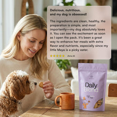 PawCo Foods Magic Cookie dog treats with a focus on the postbiotic ingredient.