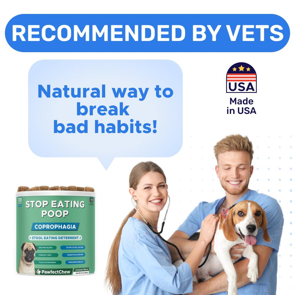 PAWFECTCHEW dog chews highlighting USA manufacturing and GMP standards.