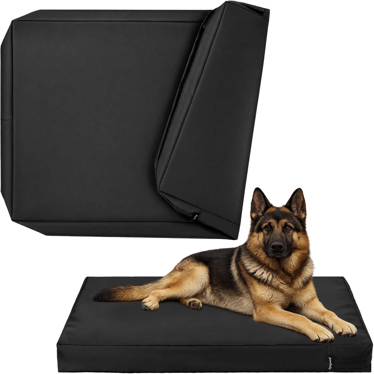 PAWFINITY dog bed cover shown in a full product view.