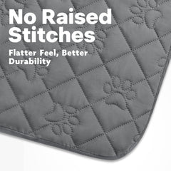 PAWFINITY dog bed cover detail showing the leak-proof TPU liner.