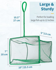 Pawfly aquarium fish net shown from the front.