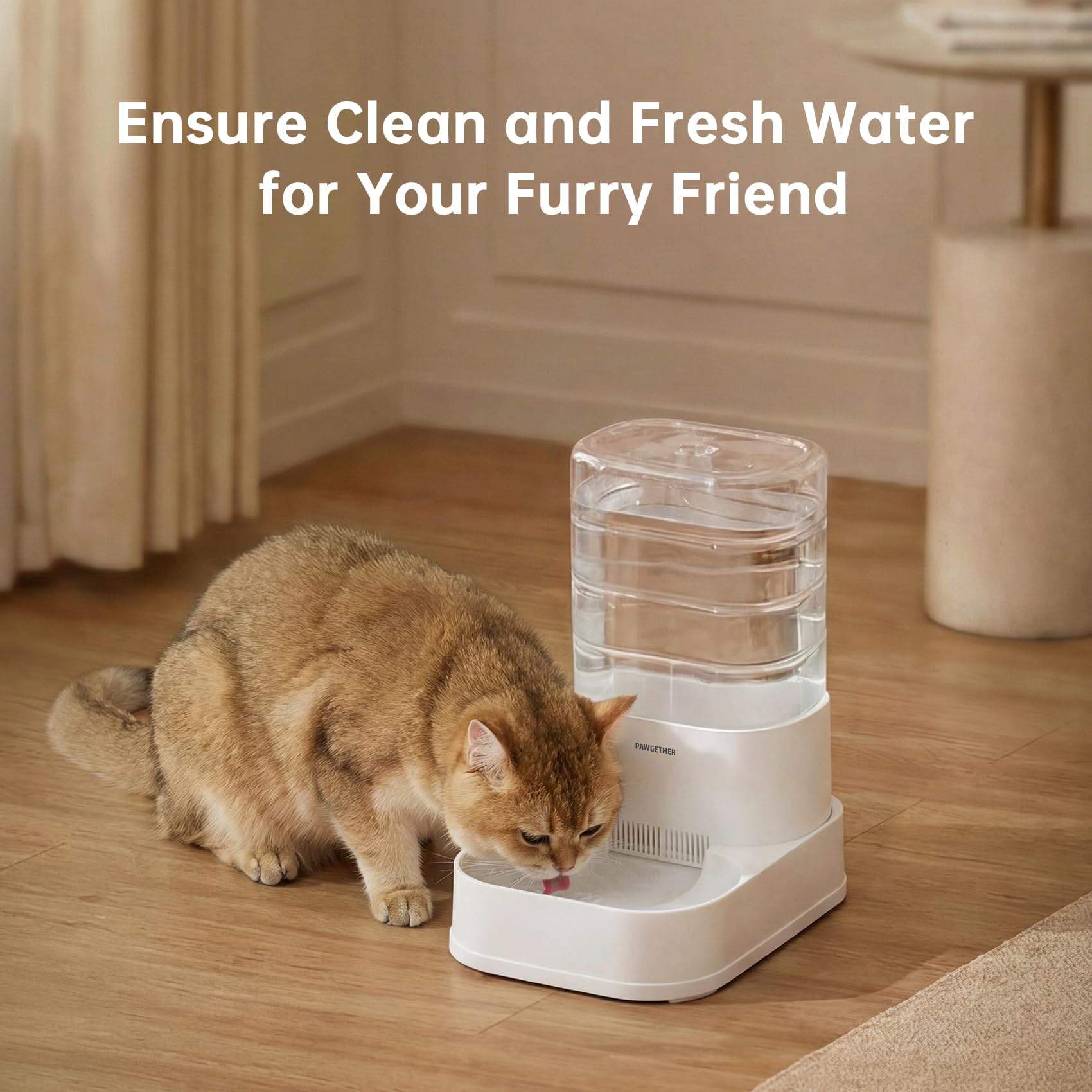 PAWGETHER filter shown during replacement in the compatible dispenser.