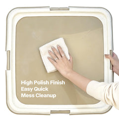 PAWISE Dog Pee Pad Holder viewed from below to show its non-skid rubber feet.