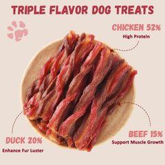 Pawmate Dog Treat Twists shown to highlight their twisted treat shape.