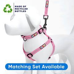Pawtitas pink dog harness shown as the Large size.