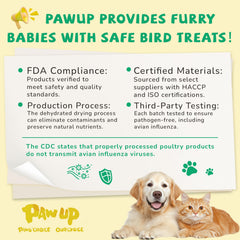 PAWUP dog treats showing the textured cod skin used in the rolls.