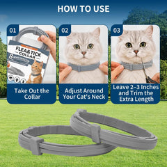 PDKIVFI cat flea and tick collar showing its adjustable end.