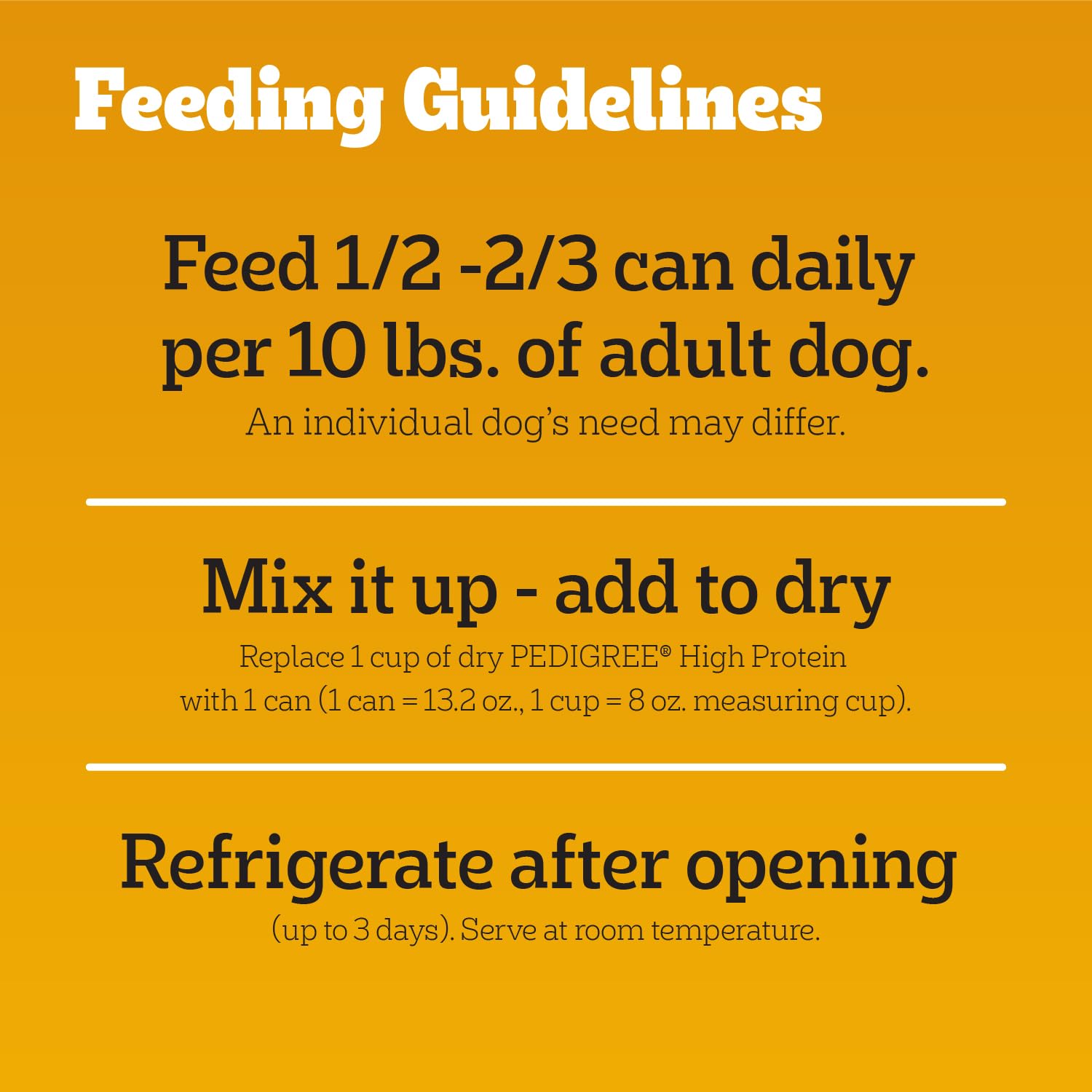 Pedigree wet dog food protein information highlighted on the packaging.