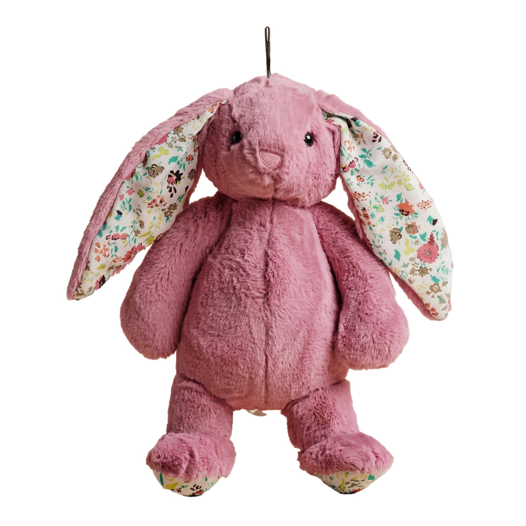 Pet Lou rabbit plush dog toy shown from the front in lavender.