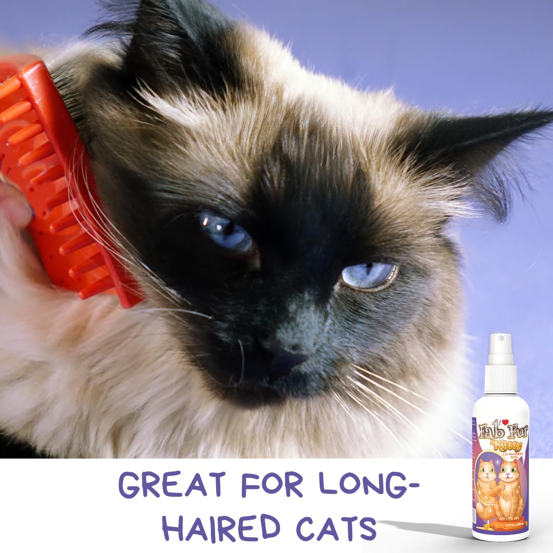 Pet MasterMind Fab Fur cat detangler spray shown from an alternate angle.