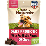 Pet Naturals Daily Probiotic soft chews shown with the product package facing forward.