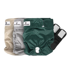 Pet Parents washable dog diapers shown from the front.