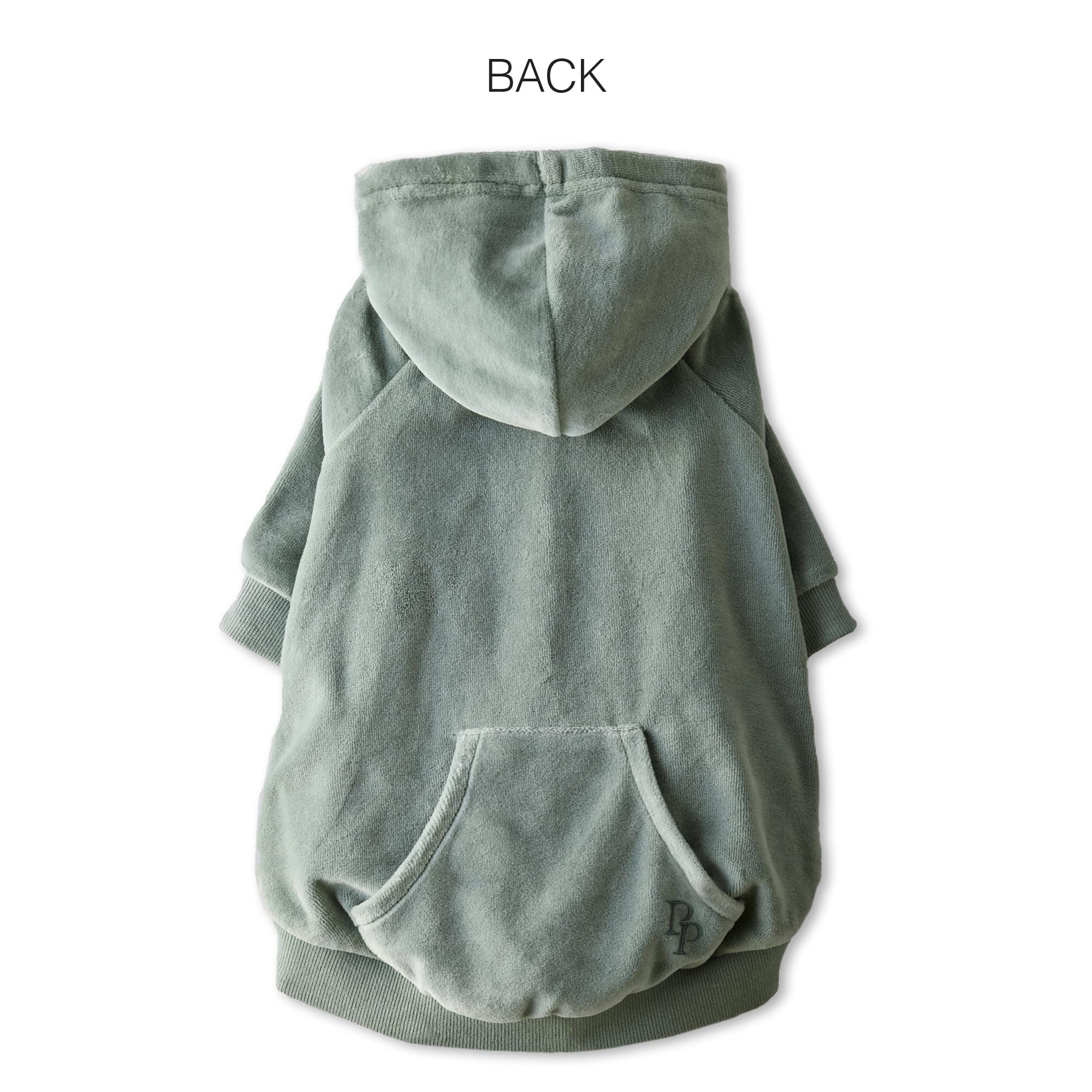 Pet Passion Cooper II Dog Hoodie with its drawstring hood visible.