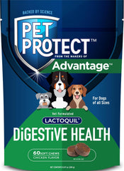 Pet Protect Digestive Health supplement bag shown from the front.