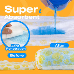 Pet Soft female dog diaper absorbent core shown in detail.
