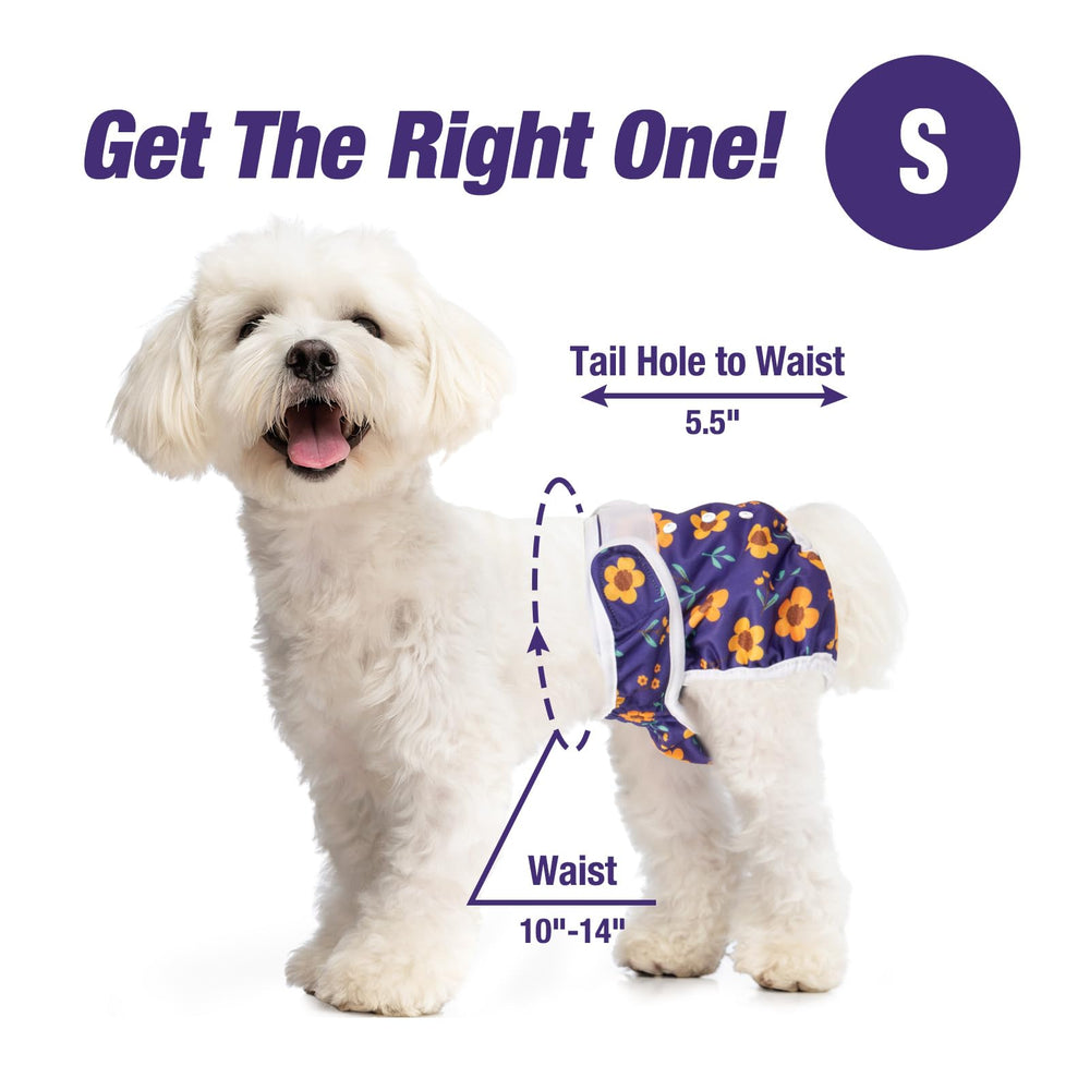 Pet Soft female dog diapers with the absorbent inner pad visible.