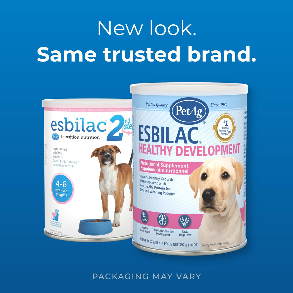 PetAg Esbilac Healthy Development package shown from an alternate angle.