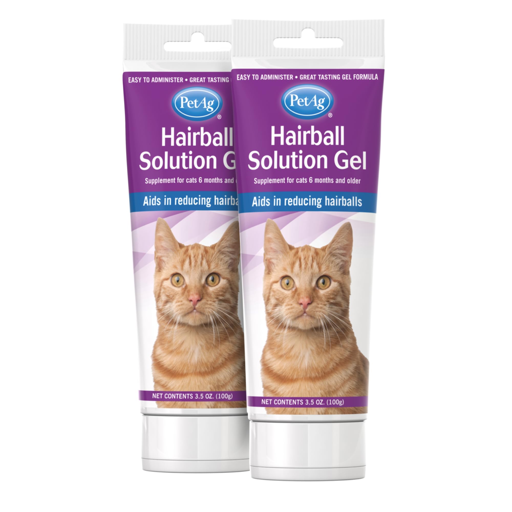 PetAg Hairball Solution Gel packaging shown from the front.