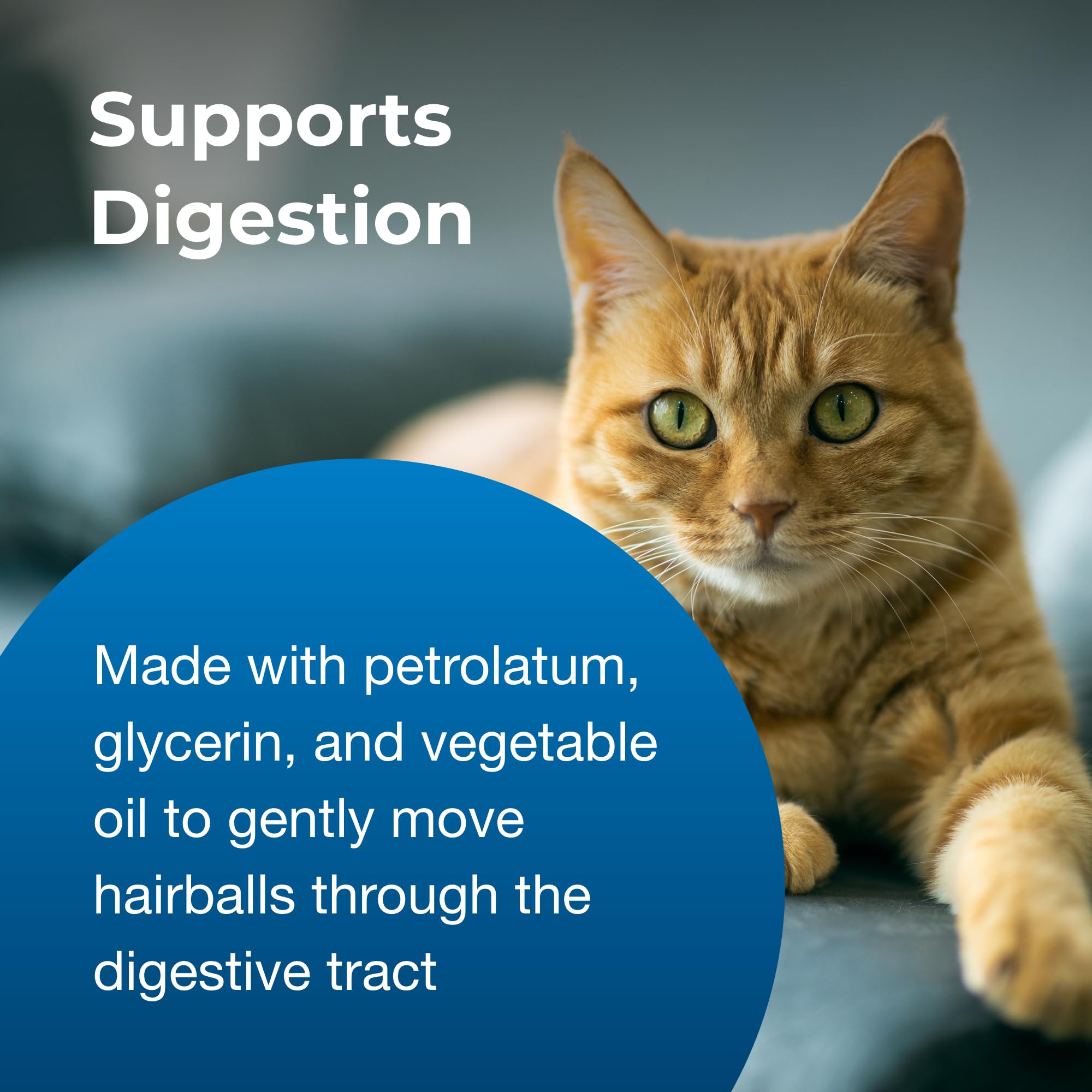PetAg Hairball Solution Gel packaging shown from the side.