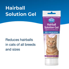 PetAg Hairball Solution Gel shown in a close-up of its gel texture.
