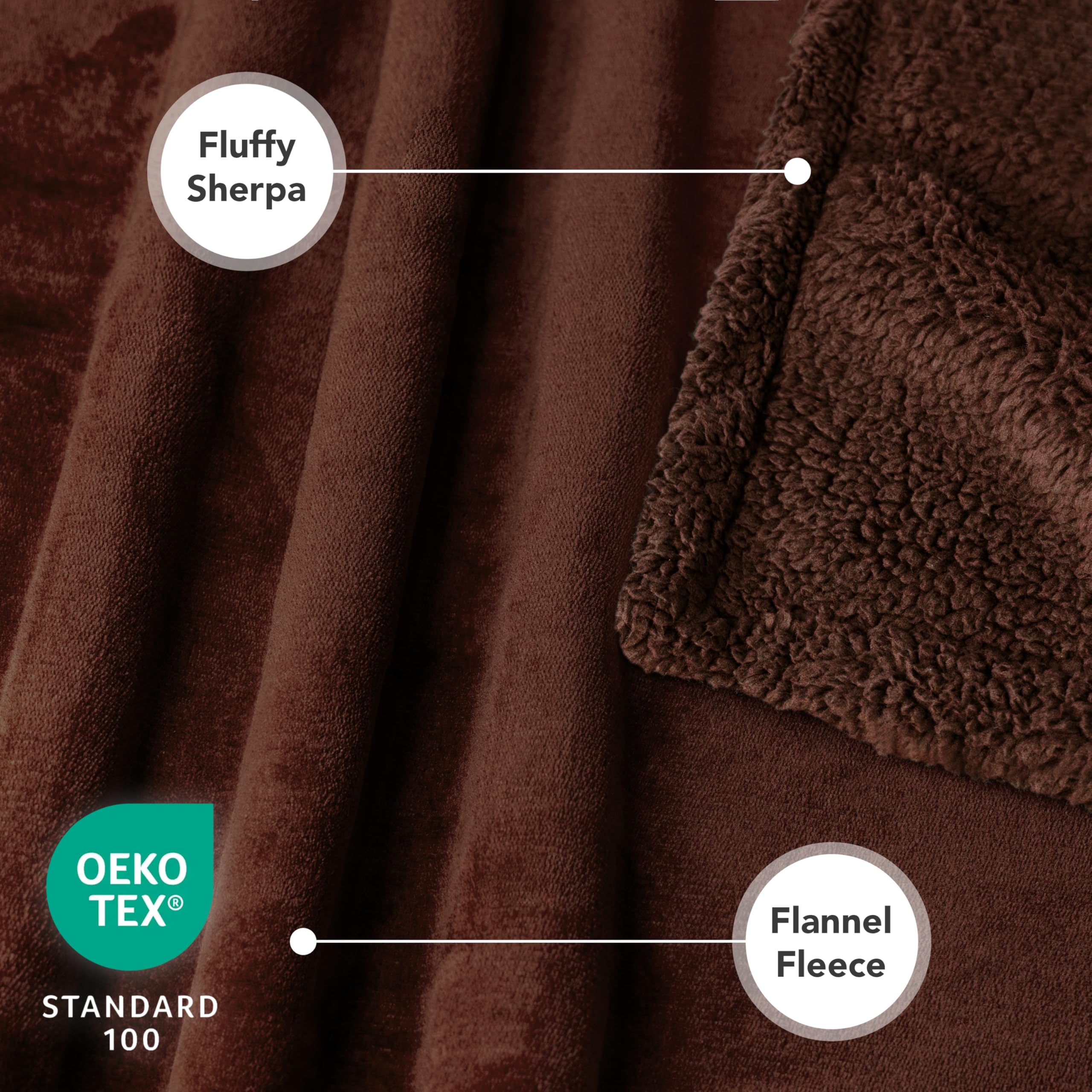 PetAmi waterproof dog blanket showing its soft fleece side.