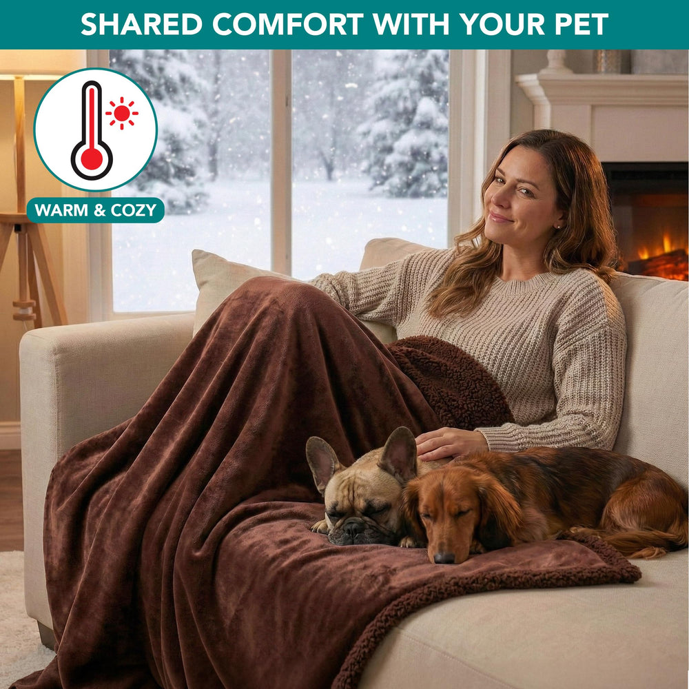 PetAmi waterproof dog blanket providing a resting spot for a pet.