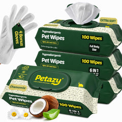 Petazy Pet Wipes pack shown from the front.