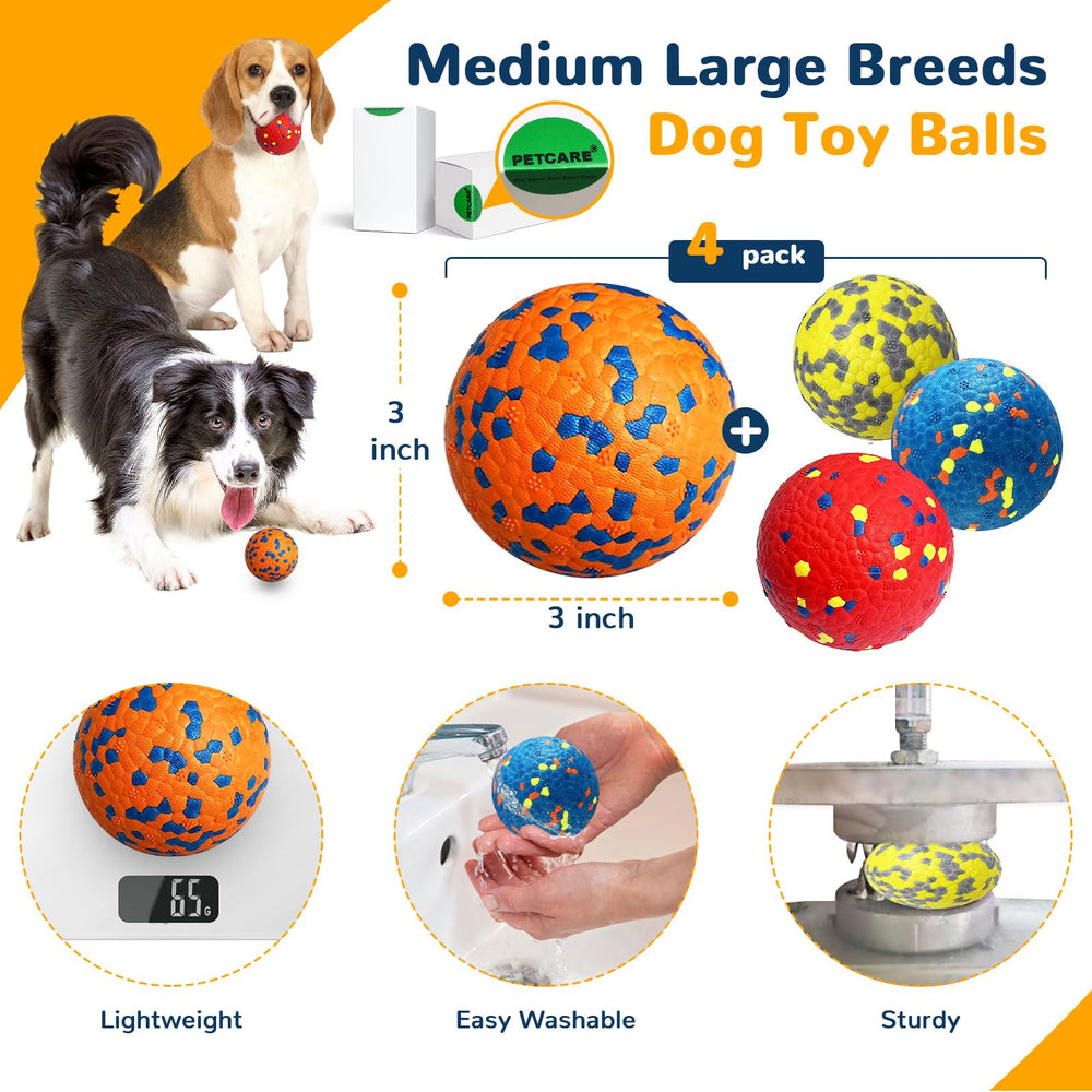 Petcare dog ball floating during pool play.