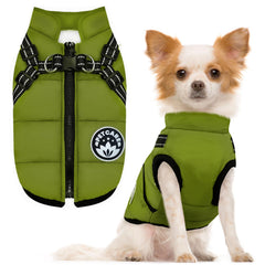 Petcare Winter Dog Coat shown from the front.