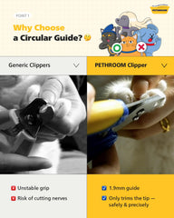 PETHROOM cat nail clipper stainless steel cutting edge shown in detail.