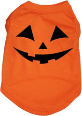 Petitebella Pumpkin Face Puppy Dog Shirt with a close view of its pumpkin design.