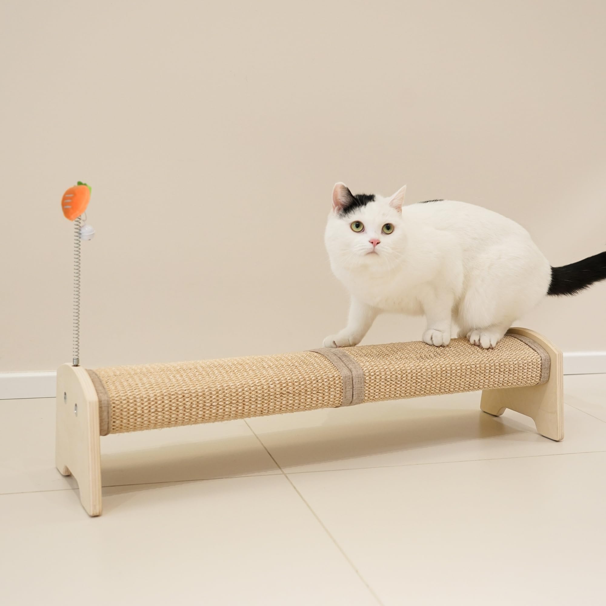PETKARAY horizontal cat scratcher shown from the front.
