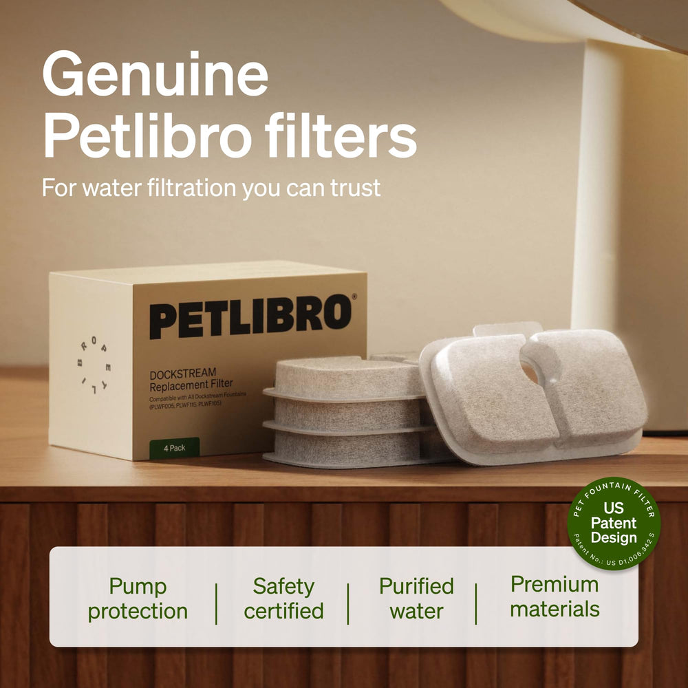 PETLIBRO replacement filter shown in use in a compatible cat fountain.